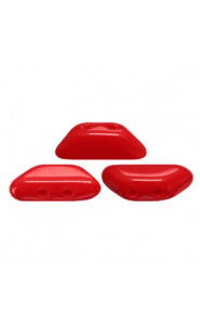 Tinos par Puca® beads Opaque coral red 93200